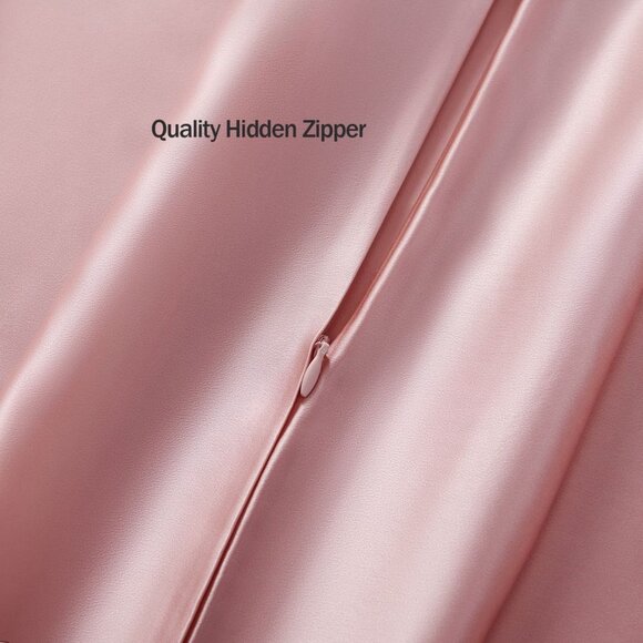 NEW The Golden Arch 100% Silk 22 Momme Pillowcase Silver Gray Size K - Picture 11 of 12